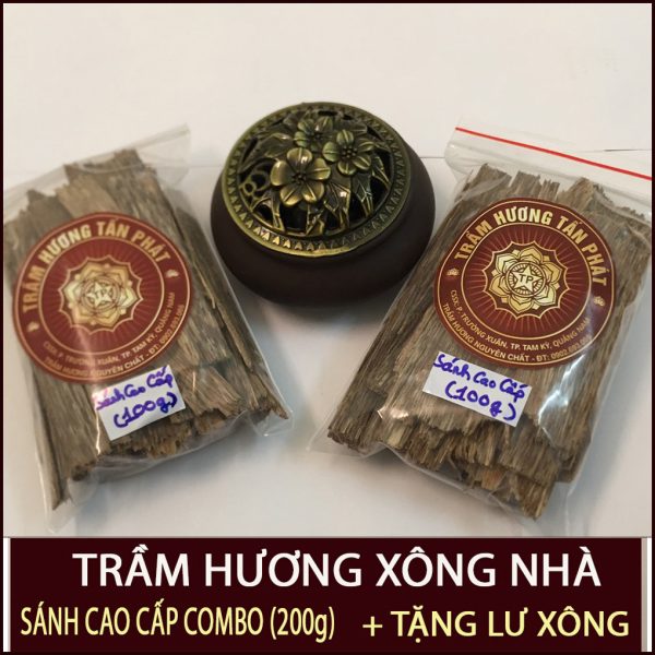 Trầm Hương Miếng (LoạiCaoCấp200g+Tặng Lư Xông)