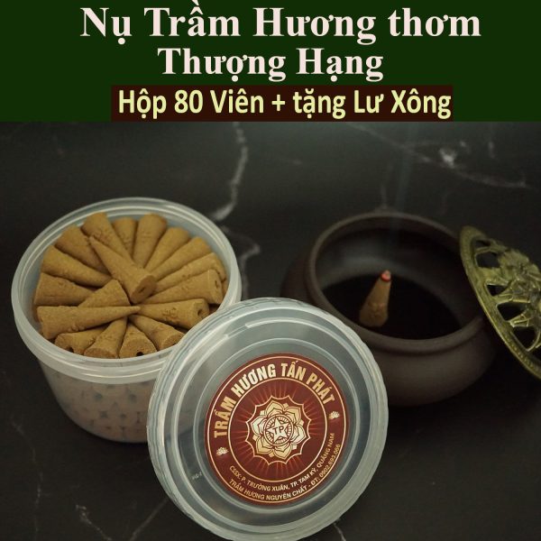 Nụ Trầm Hương Thượng Hạng-(Hộp80Viên +TặngLưXông)