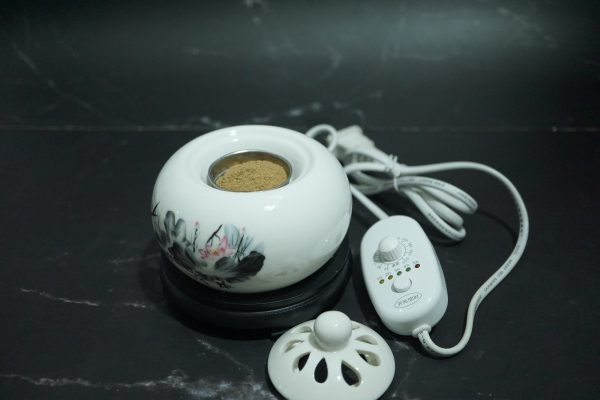 Lư Điện Xông Trầm + Bột Trầm Hương